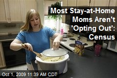 Most Stay-at-Home Moms Aren't 'Opting Out': Census