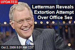 Letterman Reveals Extortion Attempt Over Office Sex