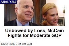 Unbowed by Loss, McCain Fights for Moderate GOP