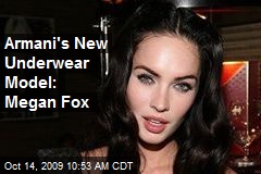 Armani's New Underwear Model: Megan Fox