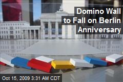 Domino Wall to Fall on Berlin Anniversary