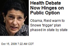 Health Debate Now Hinges on Public Option