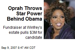 Oprah Throws Star Power Behind Obama