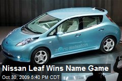 Nissan Leaf Wins Name Game