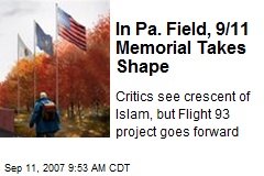 In Pa. Field, 9/11 Memorial Takes Shape