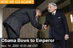 Obama Bows to Emperor