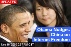 Obama Nudges China on Internet Freedom