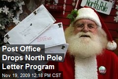 Post Office Drops North Pole Letter Program