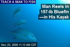 Man Reels in 157-lb Bluefin &mdash;in His Kayak