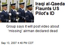 Iraqi al-Qaeda Flaunts US Pilot's ID