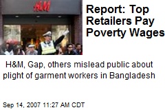 Report: Top Retailers Pay Poverty Wages