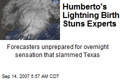 Humberto's Lightning Birth Stuns Experts