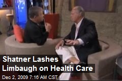 Shatner Lashes Limbaugh on Health Care