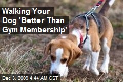 Walking Your Dog 'Better Than Gym Membership'