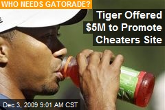 Tiger Offered $5M to Promote Cheaters Site