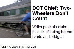 DOT Chief: Two-Wheelers Don&rsquo;t Count