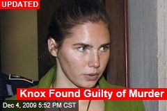 Knox Found Guilty of Murder