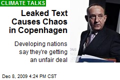 Leaked Text Causes Chaos in Copenhagen