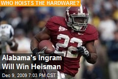 Alabama's Ingram Will Win Heisman