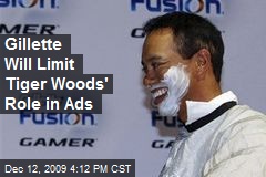 Gillette Will Limit Tiger Woods' Role in Ads
