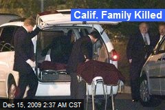 Calif. Family Killed