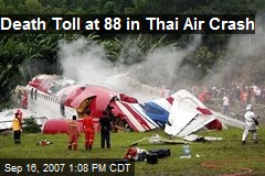 Death Toll at 88 in Thai Air Crash