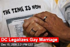 DC Legalizes Gay Marriage