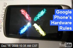 Google Phone's Hardware Rules