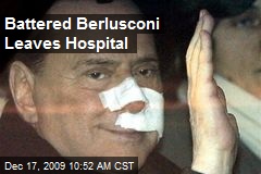 Battered Berlusconi Leaves Hospital