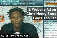 SI Website Ad on Chris Henry Story Goes Too Far