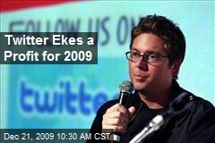Twitter Ekes a Profit for 2009