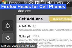 Firefox Heads for Cell Phones