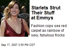 Starlets Strut Their Stuff at Emmys