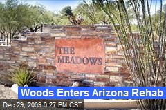 Woods Enters Arizona Rehab