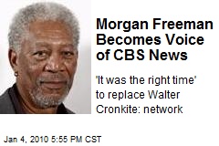 Morgan Freeman Becomes Voice of CBS News