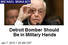 Detroit Bomber Should Be in Military Hands