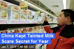 China Kept Tainted Milk Scare Secret for Year