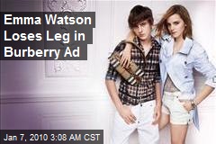 Emma Watson Loses Leg in Burberry Ad