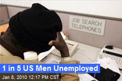 1 in 5 US Men Unemployed
