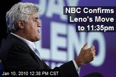 NBC Confirms Leno's Move to 11:35pm