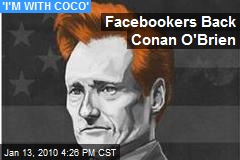 Facebookers Back Conan O'Brien