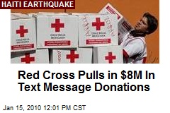 Red Cross Pulls in $8M In Text Message Donations