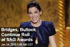 Bridges, Bullock Continue Roll at SAG Awards