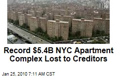 Record $5.4B NYC Apartment Complex Lost to Creditors