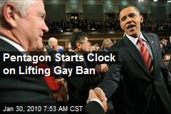 Pentagon Starts Clock on Lifting Gay Ban