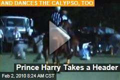 Video Alert: Prince Harry Falls Off Horse During Charity Polo Match, Dances Calypso to Raise Funds for Haiti