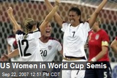 US Women in World Cup Semis