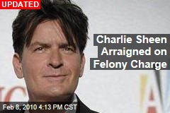 Charlie Sheen Arraigned on Felony Charge