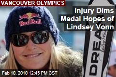 Injury Dims Medal Hopes of Lindsey Vonn