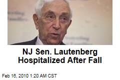 NJ Sen. Lautenberg Hospitalized After Fall